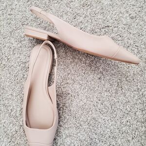 Elegant H&M Cream Slingback Flats NWOT
